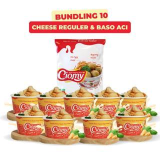 

CIOMY - Bundling 10 Cuanki Pedas Kuah Keju dan Ciomy Sachet Rasa Ayam (9 Cuanki Cup & 1 Baso Aci Sachet Ayam)
