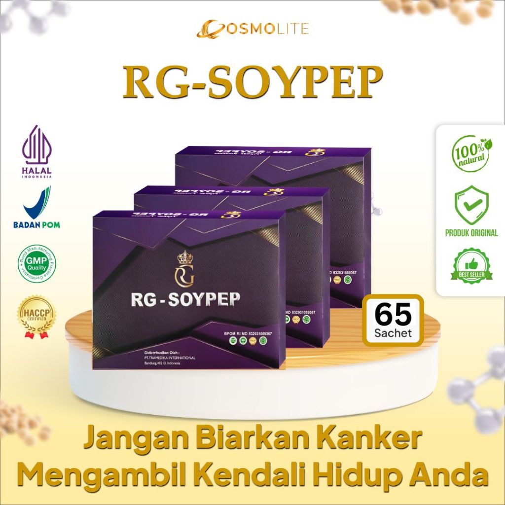 RG SOYPEP - Premium Peptide Suplemen Regenerasi Sel Tubuh Obat Kanker Obat Stroke (3Box)