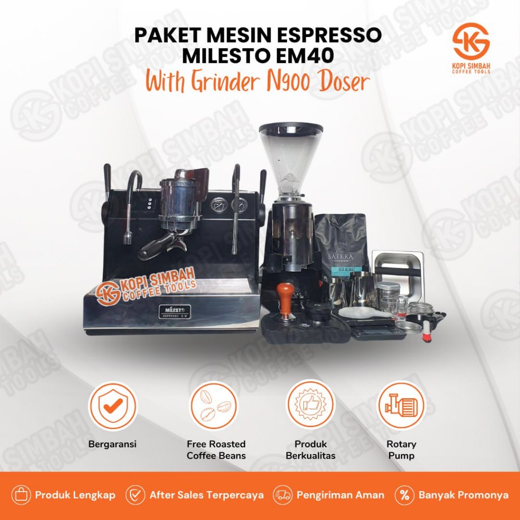 Paket Mesin Kopi Grinder Komersil Alat KopiSusuKekinian Coffee Machine Maker Lengkap untuk Buka Cafe