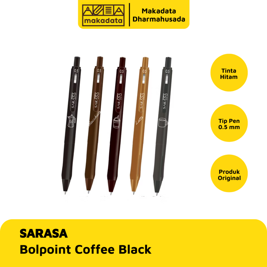 

PULPEN | BOLPEN SARASA CLIP 0.5 COFFEE BLACK (1 PCS)