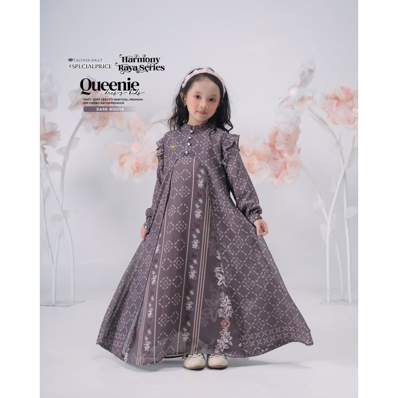 QUEENIE DRESS KIDS by Alfasa Hijab