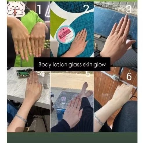 BODY LOTION GLASS SKIN GLOW 240g /LOTION SUPER DOSTING/LOTION DOSTING/HB Pemutih Badan/Body lotion e