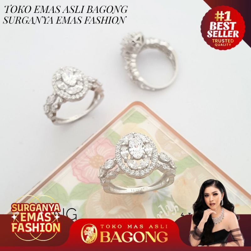 CINCIN CINCIN SOLITAIRE TETES 17K/750 - ASLI BAGONG GOLD BAGONG EMAS