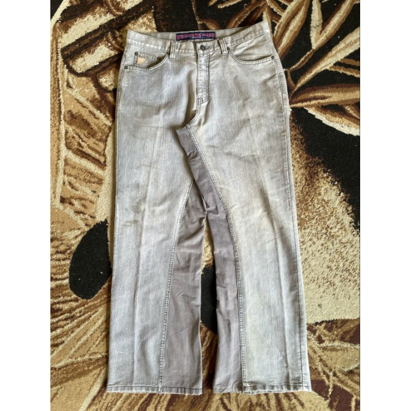 Baggy grey reworked jeans
