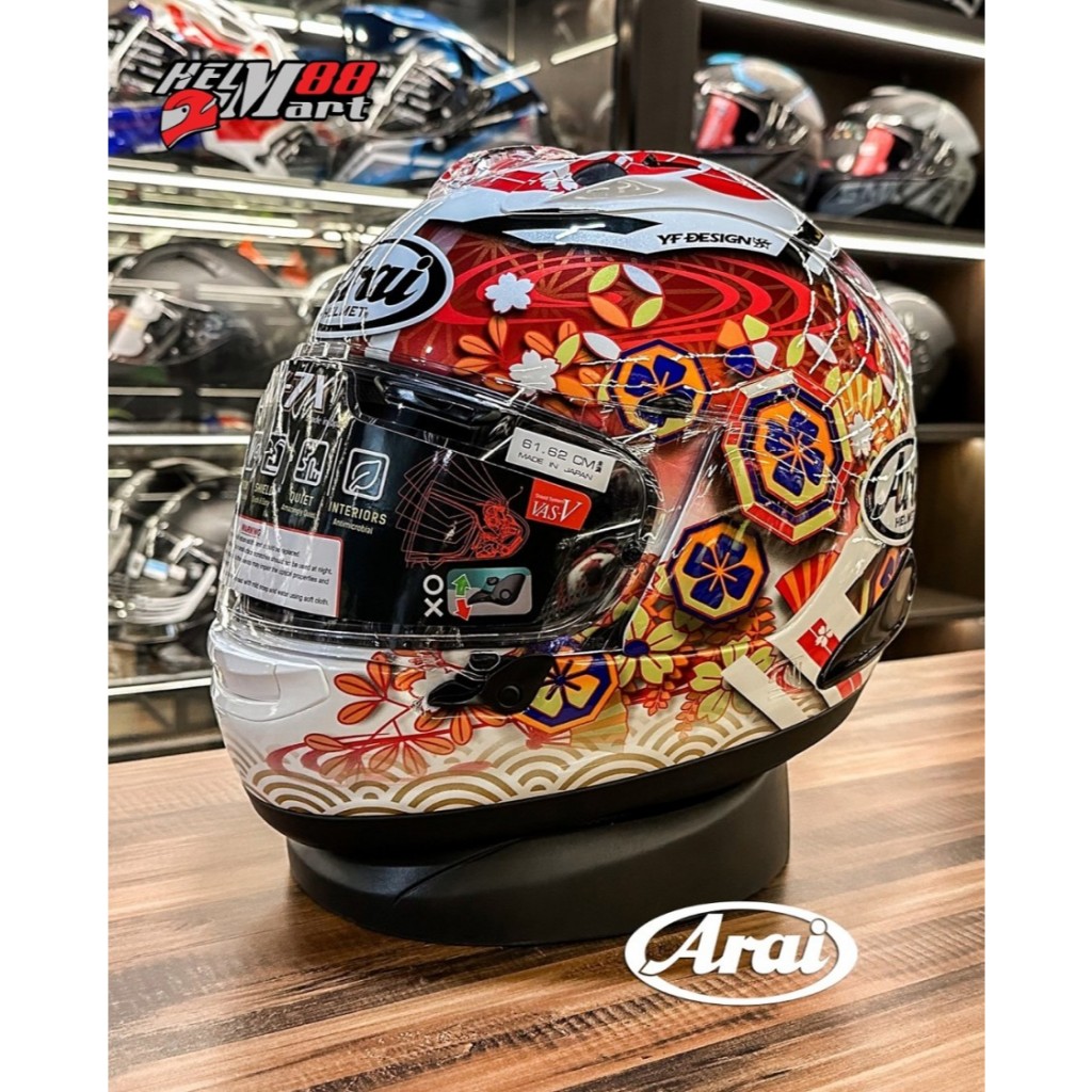 ARAI RX7X NAKAGAMI GP3 - Helm ARAI Fullface RX-7X Original