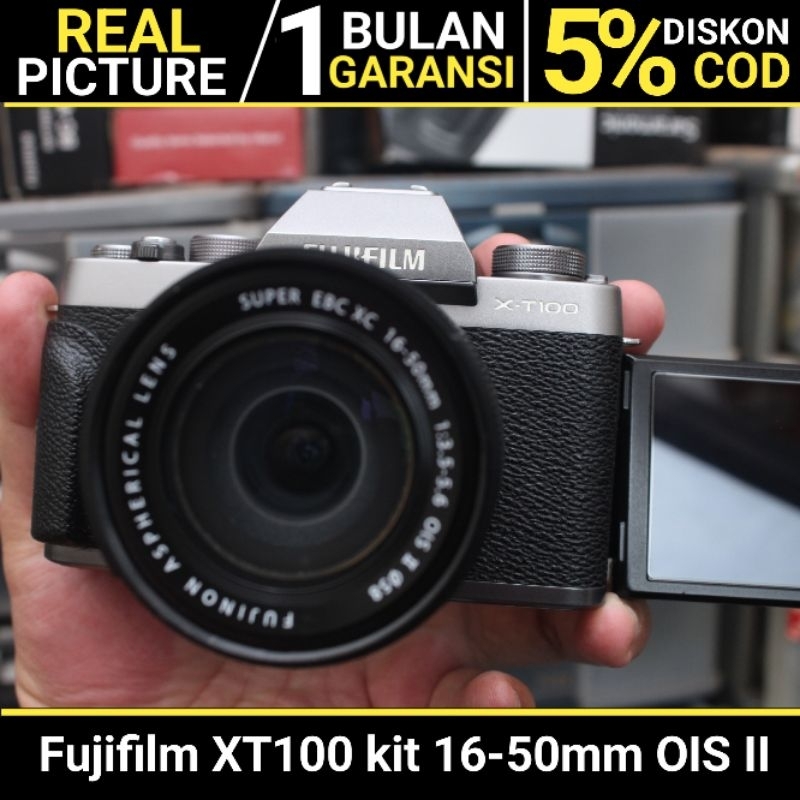 Fujifilm XT100 kit 16-50mm OIS II BEKAS