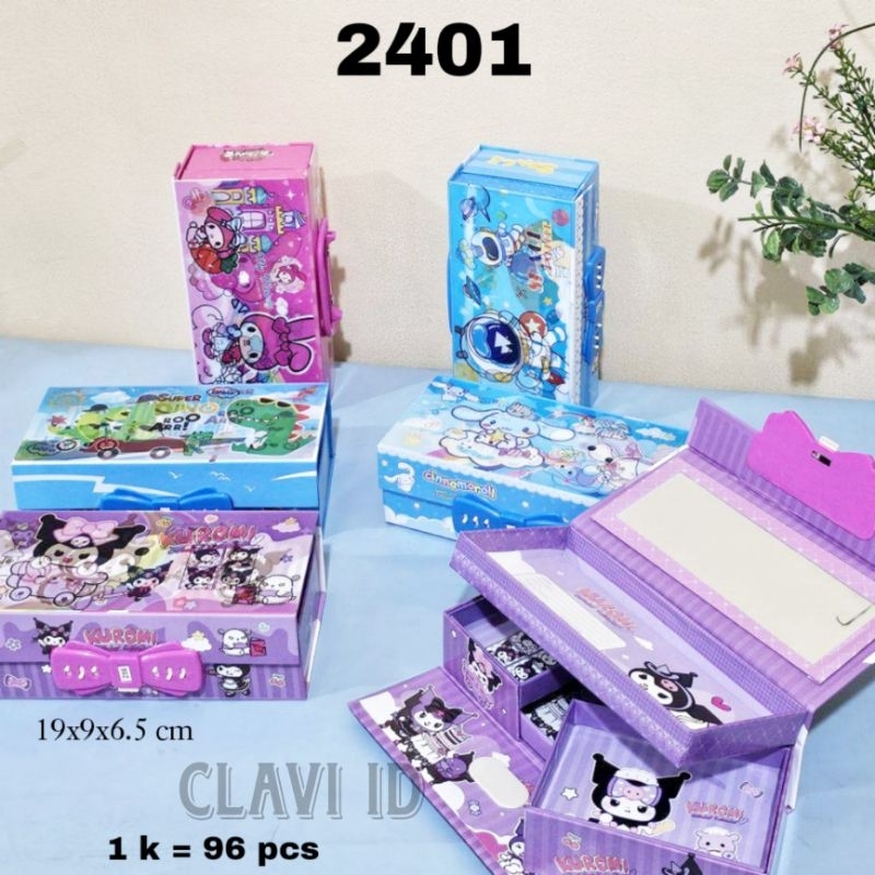 

Promo Cod Kotak Pensil 3D/Tempat Pensil 3 Tingkat Model Koper Ada Gambar Cewek Cowok