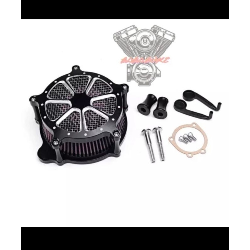 air filter harley touring dyna softail fatboy filter udara billet