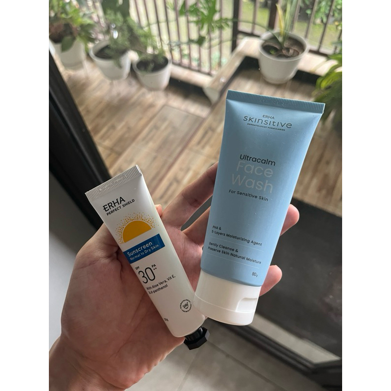 Erha Facewash & Sunscreen