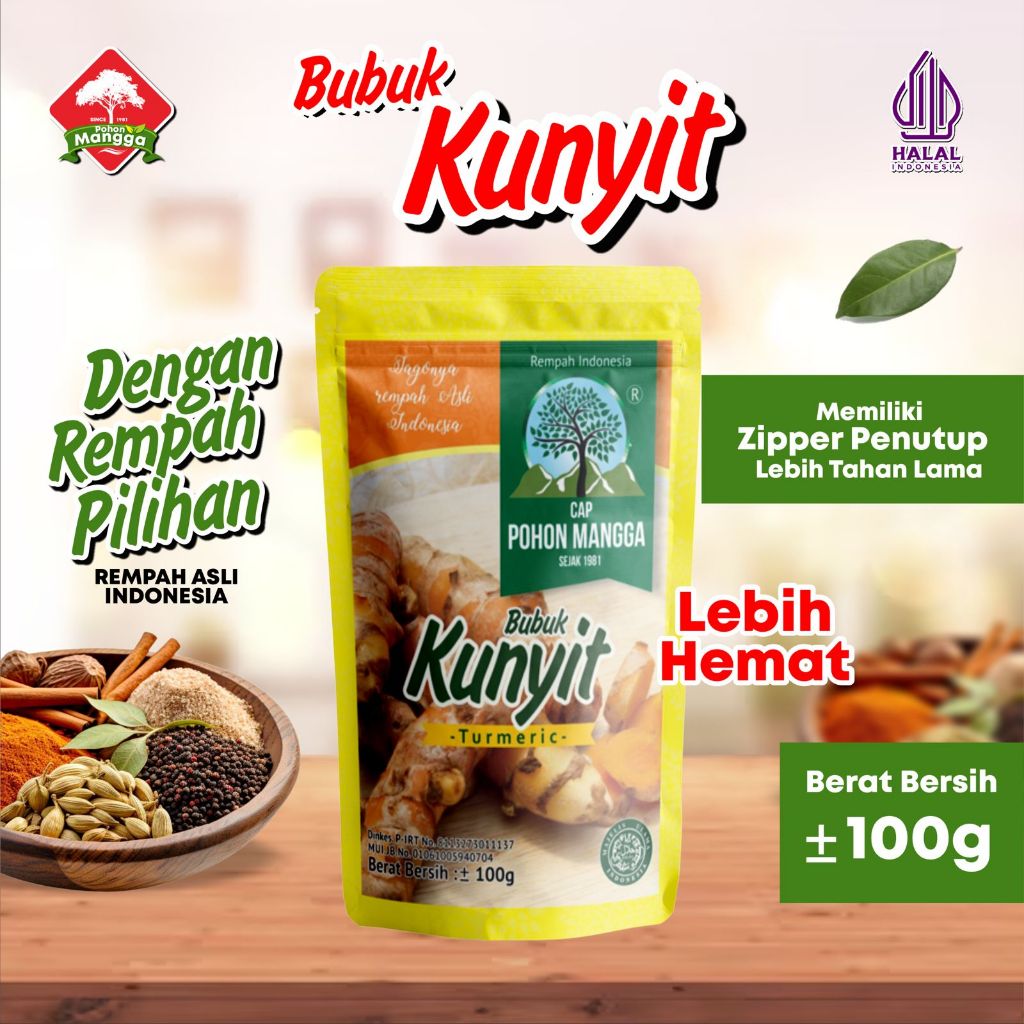 

Kunyit Bubuk Cap Pohon Mangga 100gr