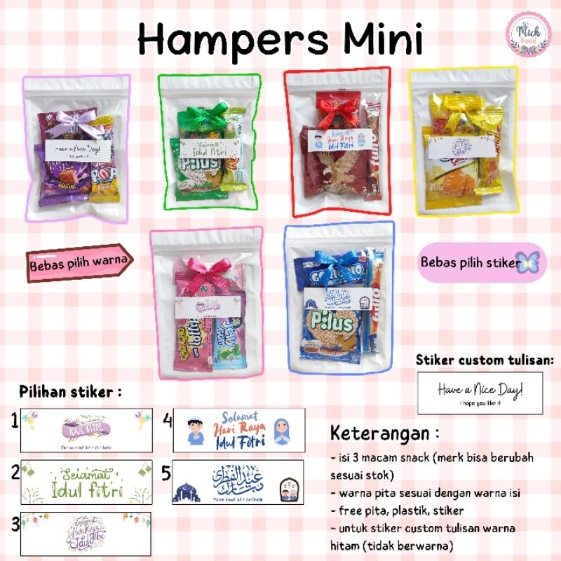 

Hampers Mini Snack Mini Gift Snack Freebie Snack low budget murah