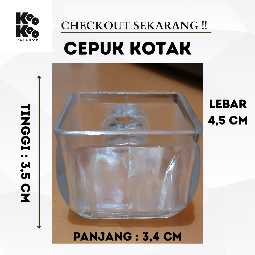 CEPUK KOTAK ART 33 PAKAN MINUM BURUNG
