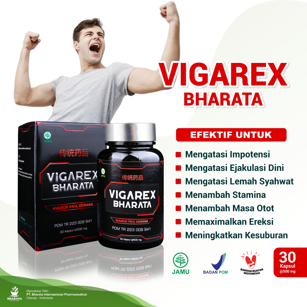Obat kuat Impotensi Ejakulasi Dini Pria Dewasa Vigarex Bharata Original