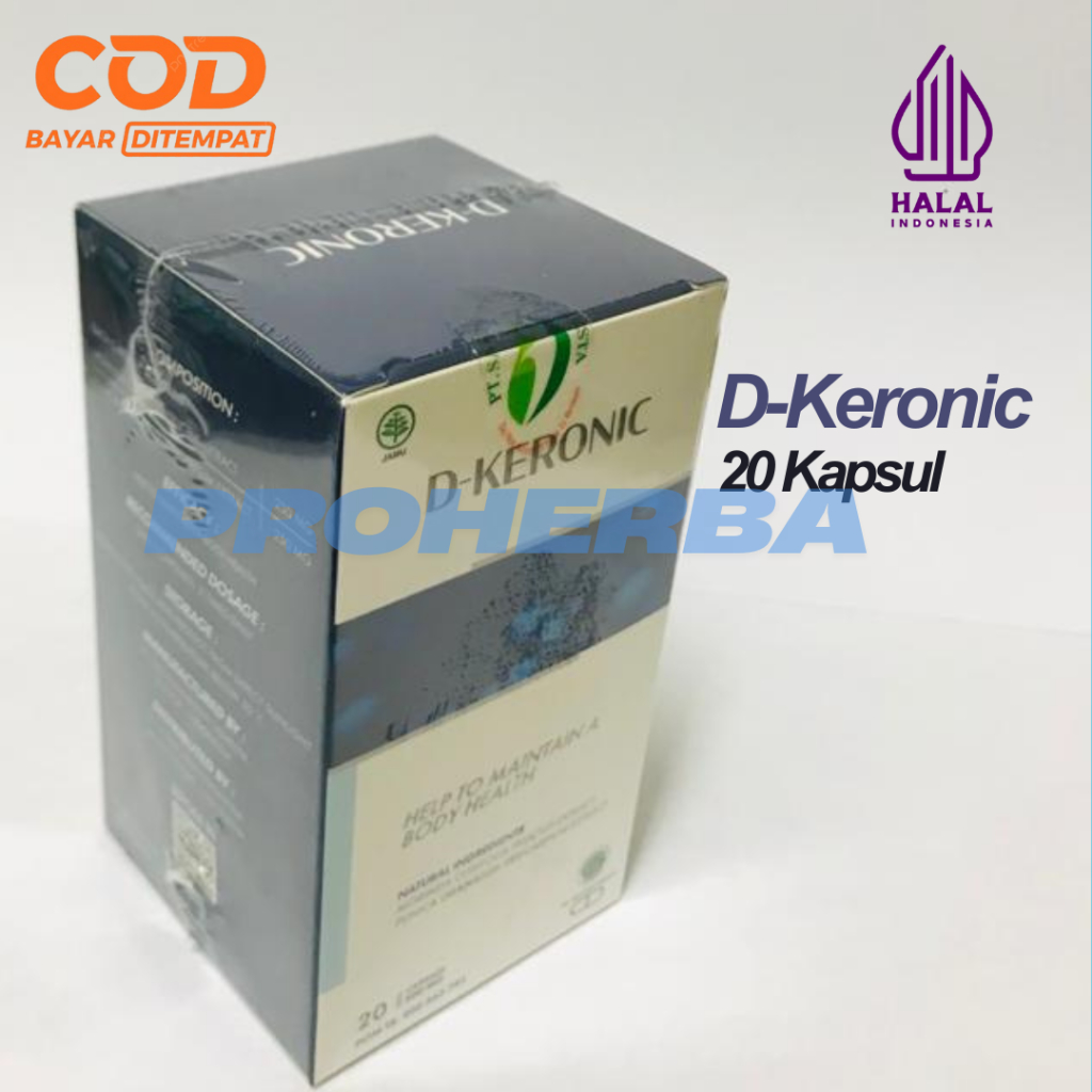 D-Keronic Suplemen Herbal Original 20 Kapsul