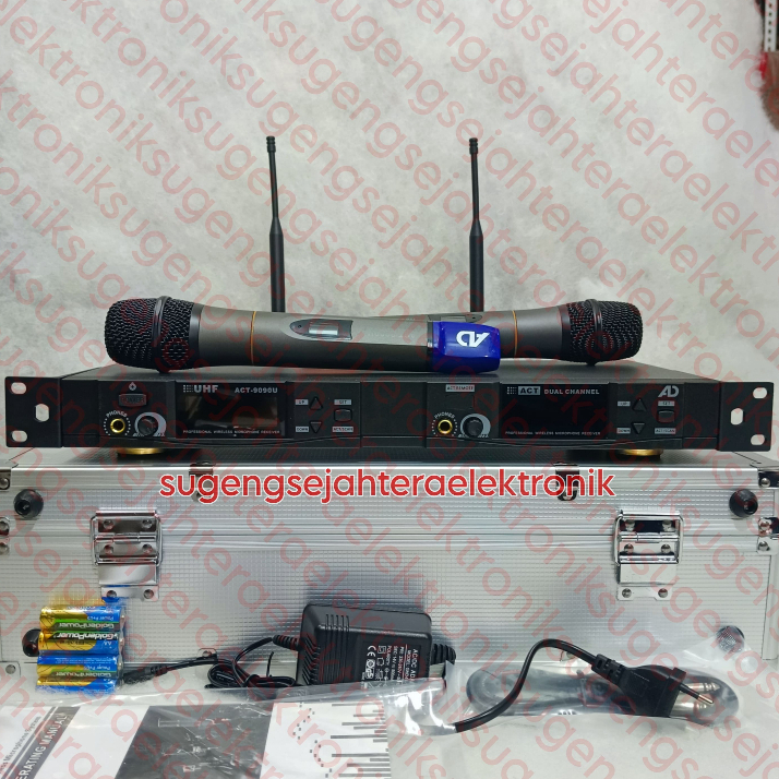 Microphone Wireless AD ACT 9090U - 2 Mic Hand Original