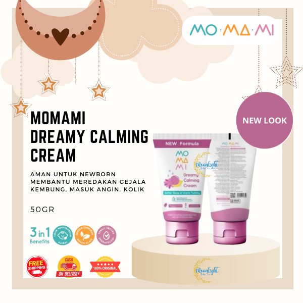 Momami Baby Dreamy Calming Cream 50ml - Krim Perawatan Kulit | Membantu Bayi Tidur Nyenyak