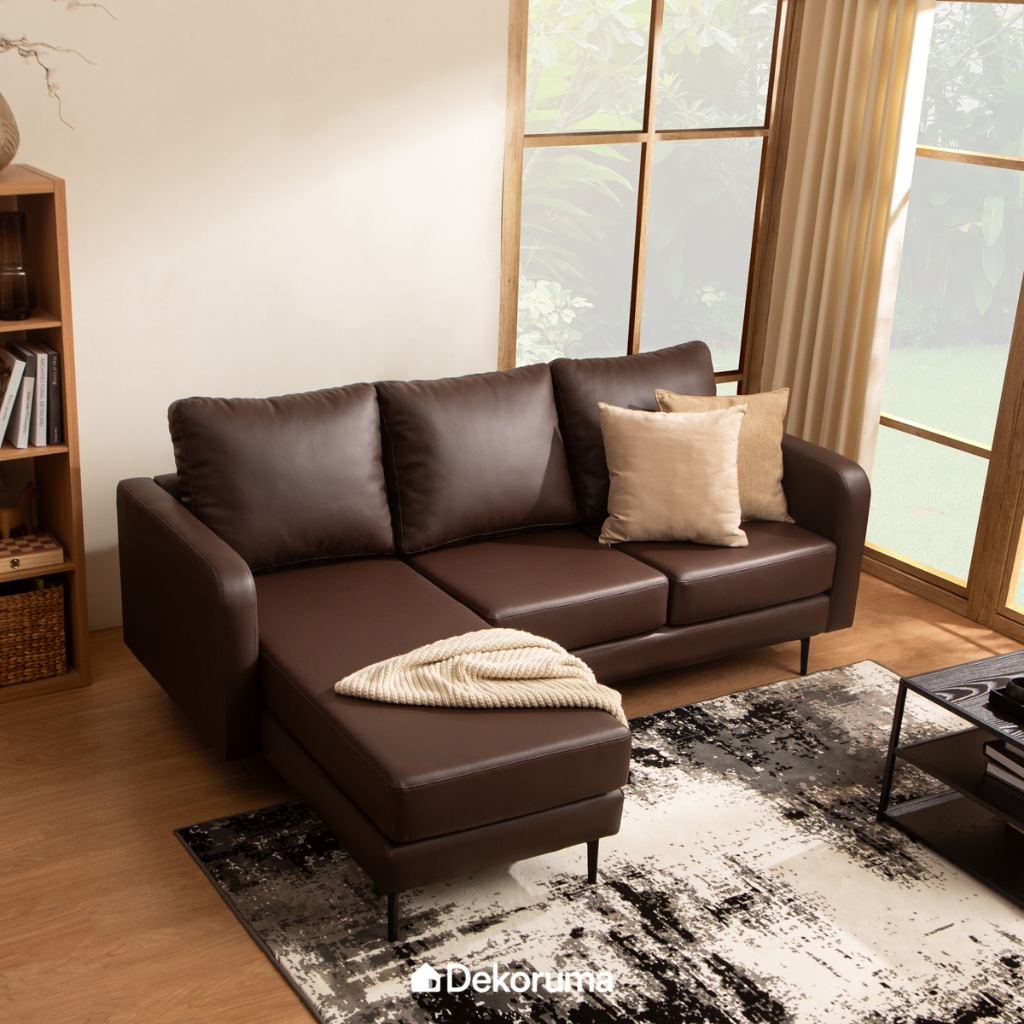 Dekoruma TAKA Sofa L / Sofa Kulit L  / Sofa Bed
