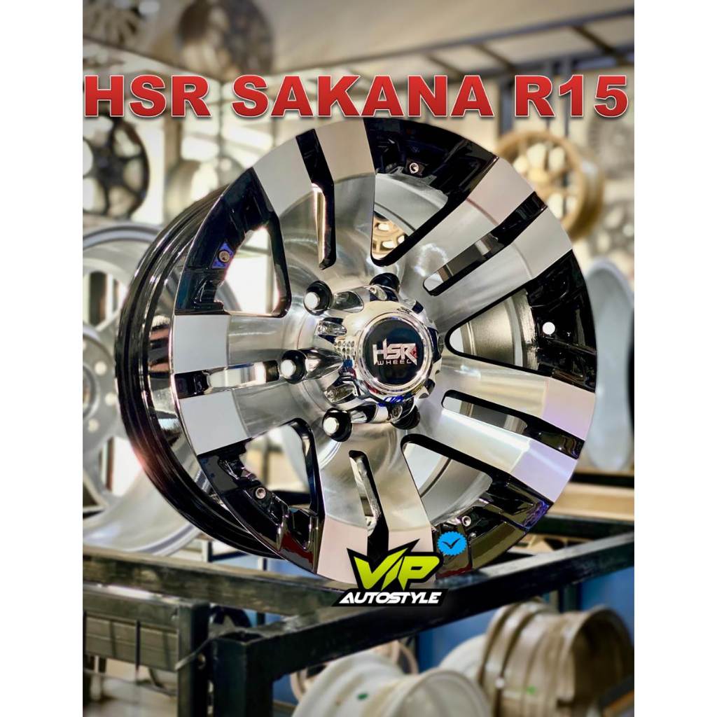 VELG MOBIL RING 15 6X139,7 UNTUK TERRANO, FORD EVEREST, HILUX DOBLE CABIN RING 15 HSR SAKANA