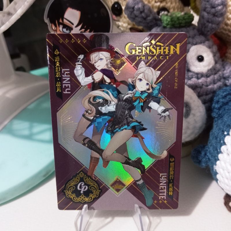 Lynette & Lyney Kartu Collection CCG TCG Genshin Impact Duo CP Tebal Card - (CP-012)