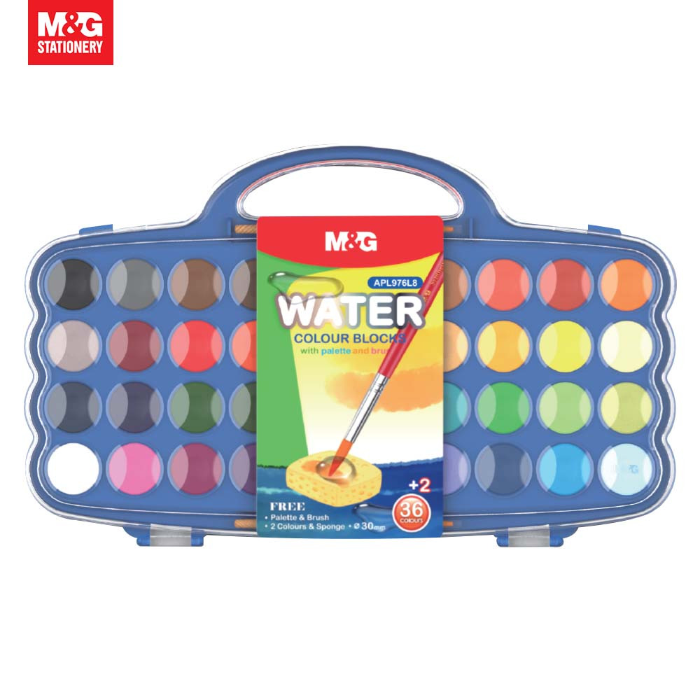 

Water Colour blocks 36+2 colors