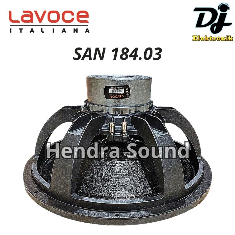 LAVOCE ● SAN 184.03 / SAN184.03 - Speaker Komponen (18 inch)