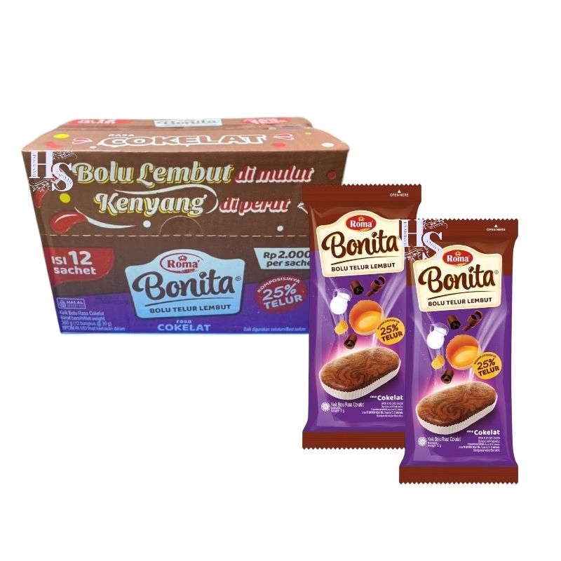 

bolu Bonita coklat / bolu Bonita box isi 12 pcs