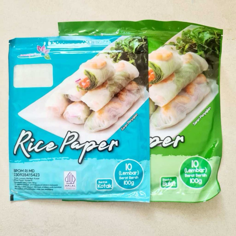

Rice Paper Bulat dan Kotak Banh Trang High Quality - Kulit Lumpia Vietnam - Kertas Beras Vietnam