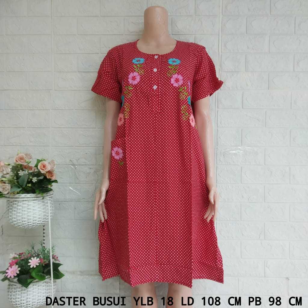 Daster Katun Bordir YUNYUN size L (YLB)