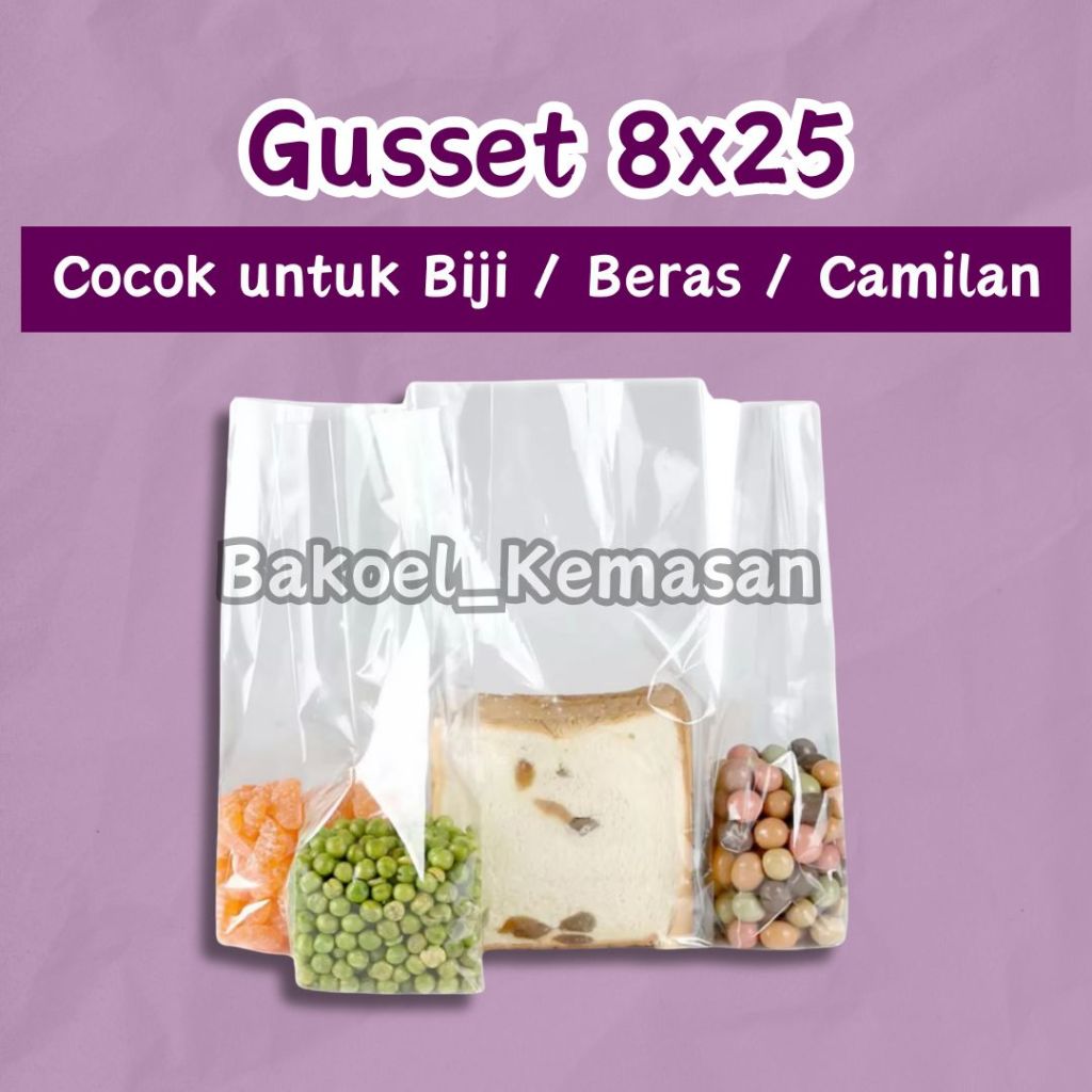 Gusset 500gr Plastik Vacuum Gusset Setengah Kilo  MEI SPEKTAKULER TERMURAH