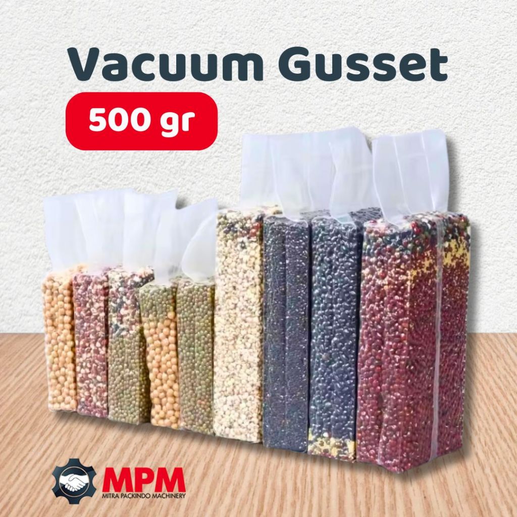 Gusset 500gr Plastik Vacuum Gusset Setengah Kilo  TERMURAH SPECIAL MEI