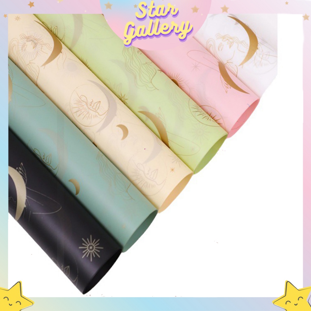 

(1 PACK ISI 20 LEMBAR) Kertas Bunga Buket Motif Galaxy Flower Wrapping Paper Cellophane Kertas Buket Florist KB6095