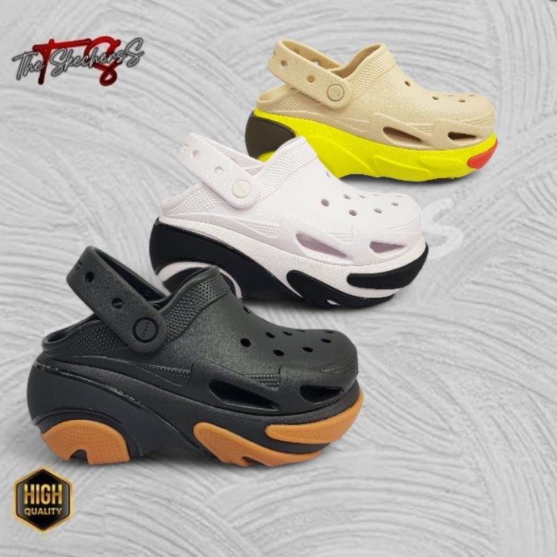 Crocs Crush bubble /Sepatu wanita  crocs crush bubble