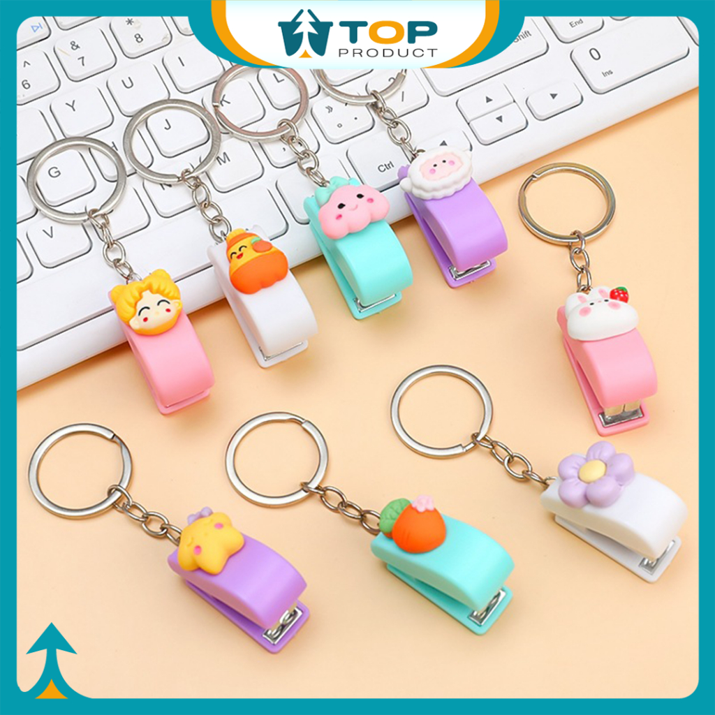 Gantungan Steples Mini Karakter Lucu Stapler Souvenir Hekter ATK010