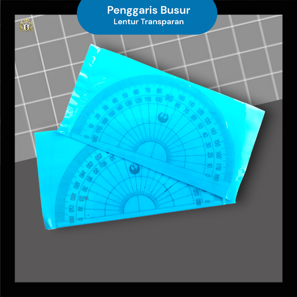 

Penggaris Busur Lentur Murah Transparan Tipis Plastik Biru Serbaguna untuk sekolah
