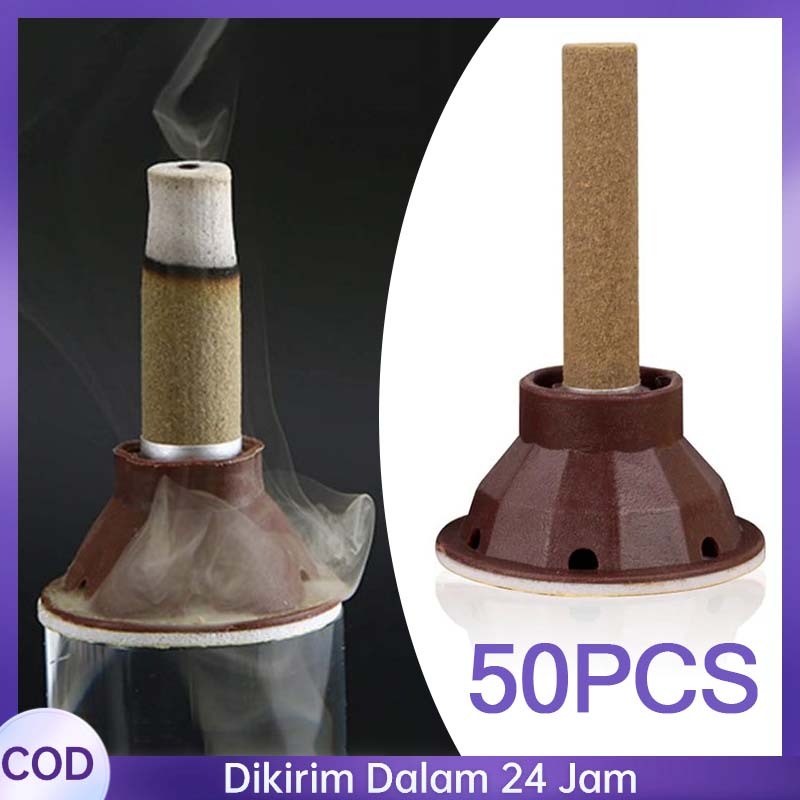 50sets Moxibustion Stick+Moksa Tempel Moxa Stick Tanpa Asap Moxa Tempel Moksa Mini Stick Moxibustion