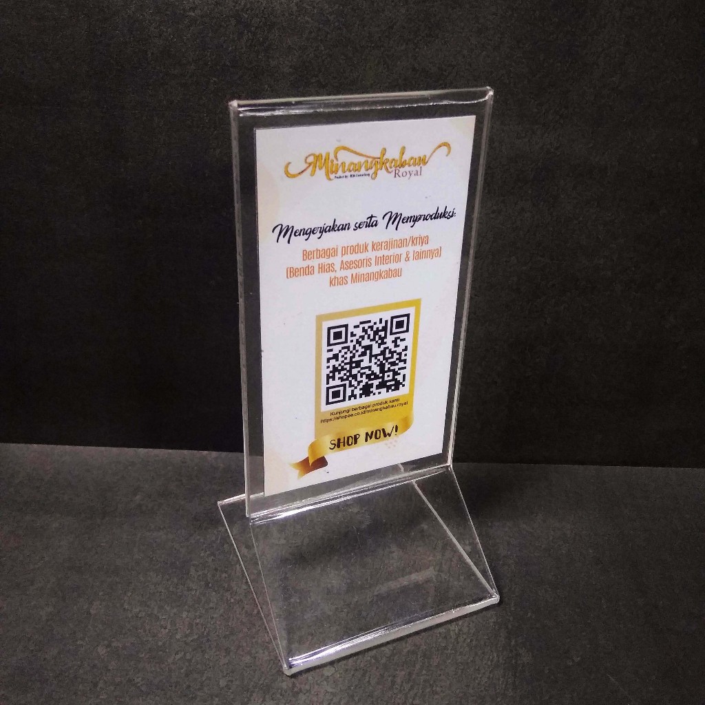 

Tent Card / Nama Meja Akrilik