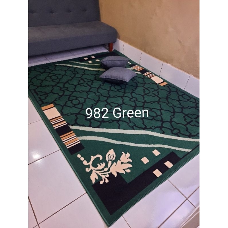 Karpet Permadani Murah Momento Moderno 160x210 cm Hijau Biru Tosca