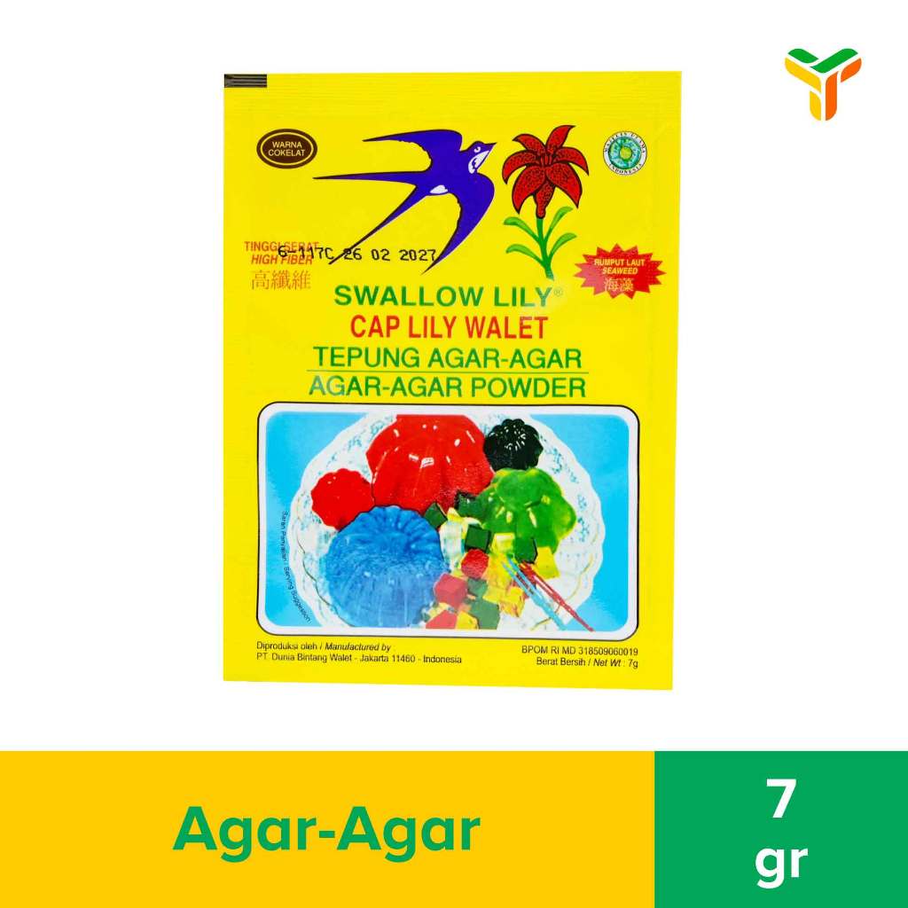 

Swallow Lily Agar Coklat 7 Gram