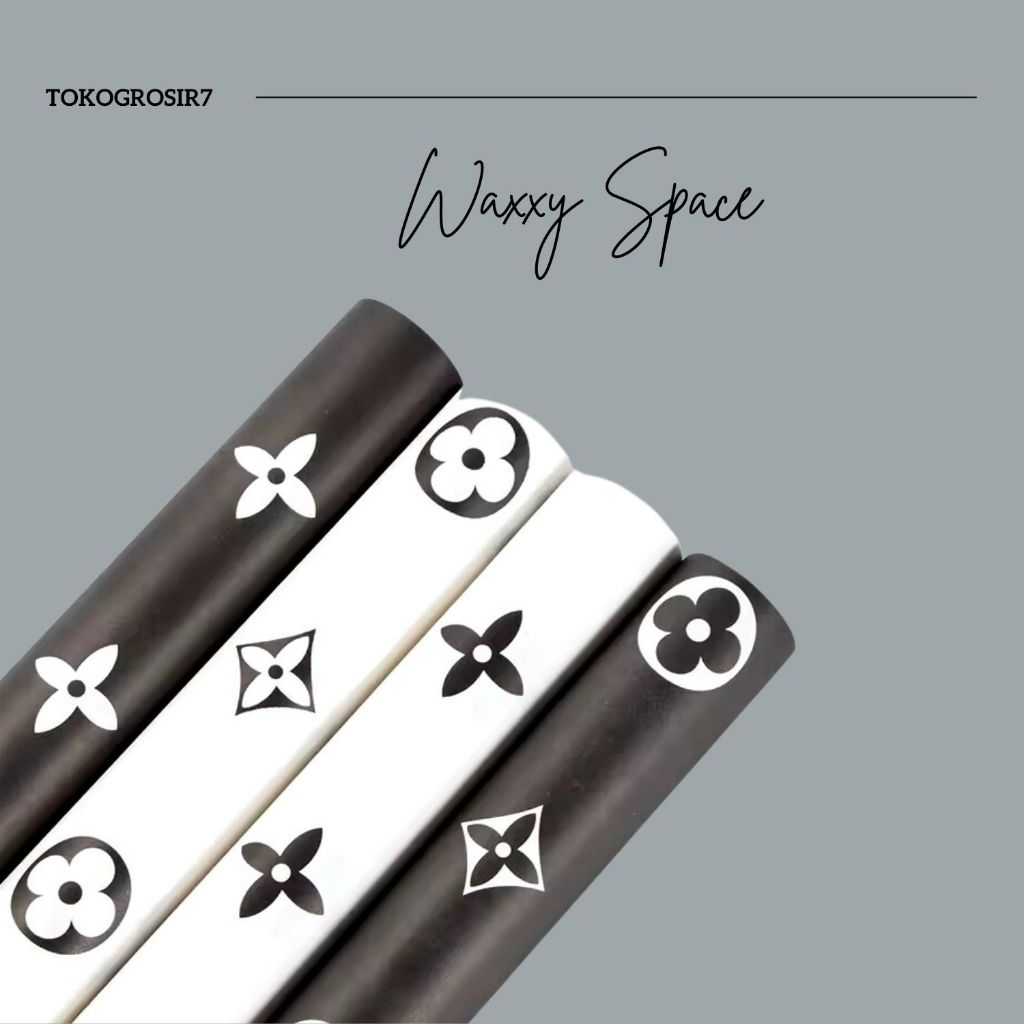 

KERTAS BUKET Waxxy Space Wrapping Paper Motif LV Cellophane Kertas Pembungkus Kado
