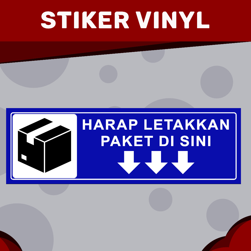 

STIKER VINYL HARAP LETAKAN PAKET DISINI