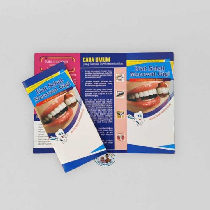 Leaflet Kiat Sehat Merawat Gigi | Leaflet Kesehatan Gigi Dan Mulut | Kesgilut