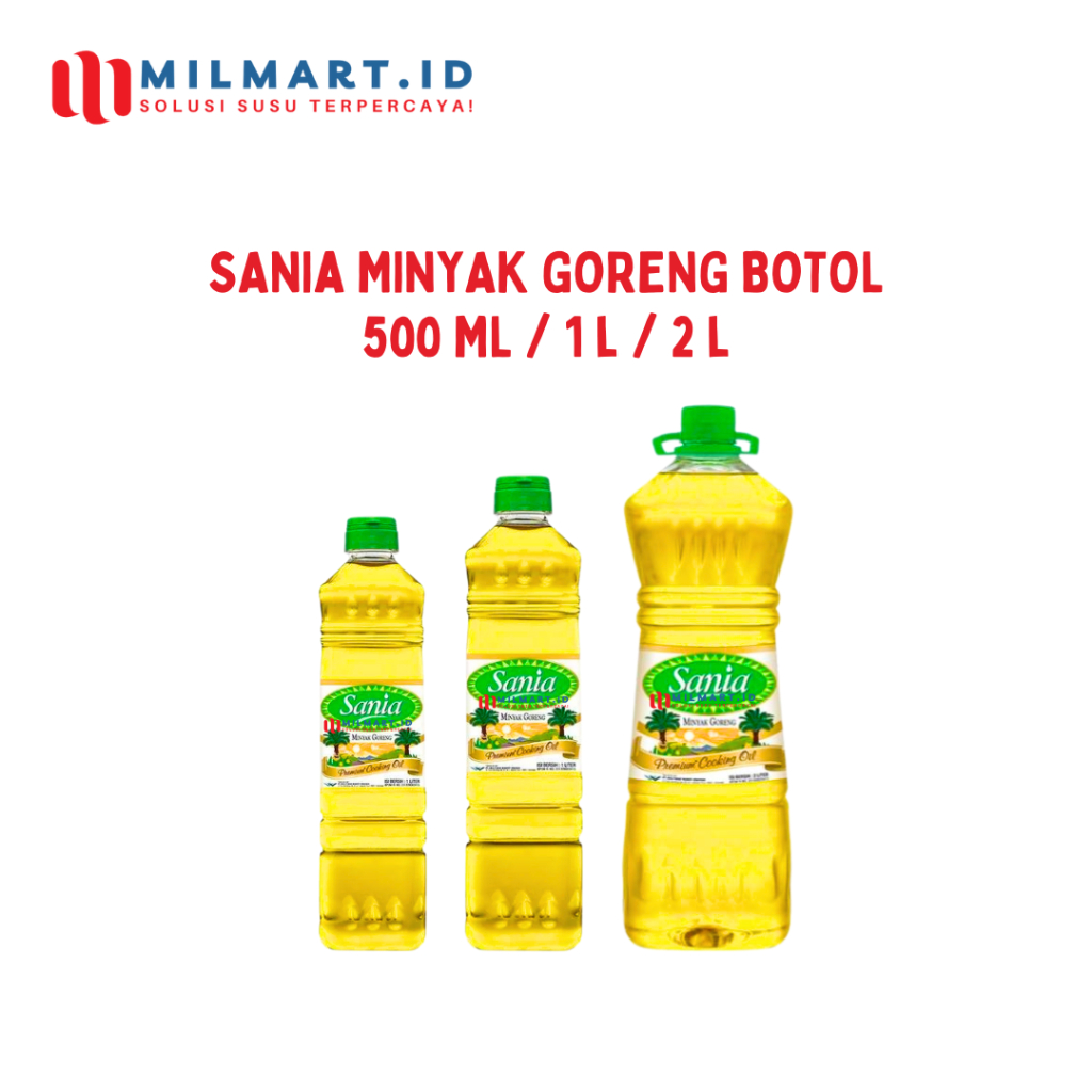 

SANIA MINYAK GORENG SAWIT MINYAK MASAK BOTOL 500ML/1L/2L LITER COOKING OIL