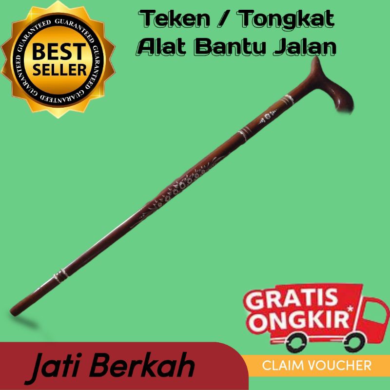 Tongkat / teken kayu jati