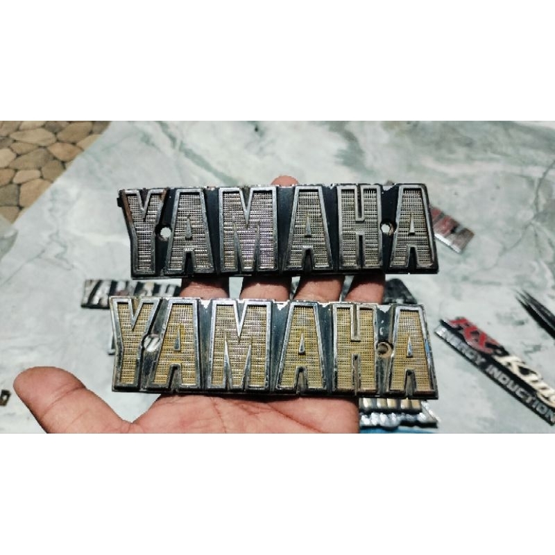 EMBLEM LOGO TANGKI RXK RX100 RX125 ORIGINAL BEKAS