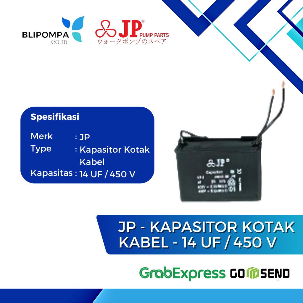 JP - KAPASITOR KOTAK KABEL 14 UF / 450 V