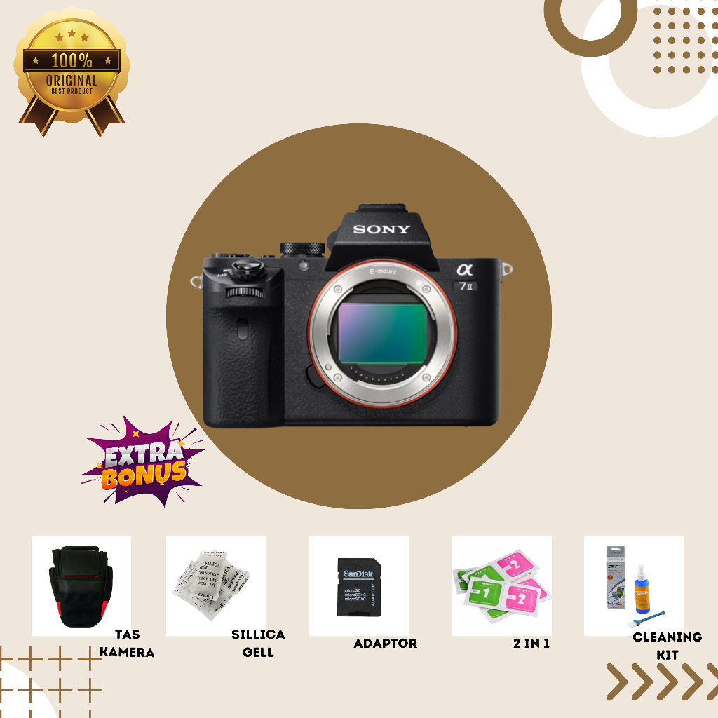 [KAMERA MIRRORLESS] SONY A7II BLACK MULUS SECOND BERGARANSI ORIGINAL