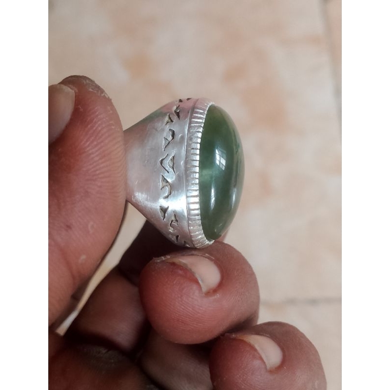 batu sungai Dareh ring perak