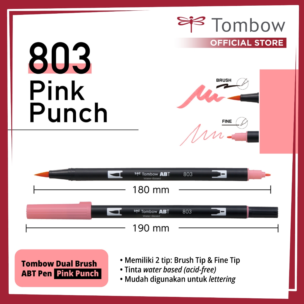

ABT Dual Brush ABT Pen Pink Punch