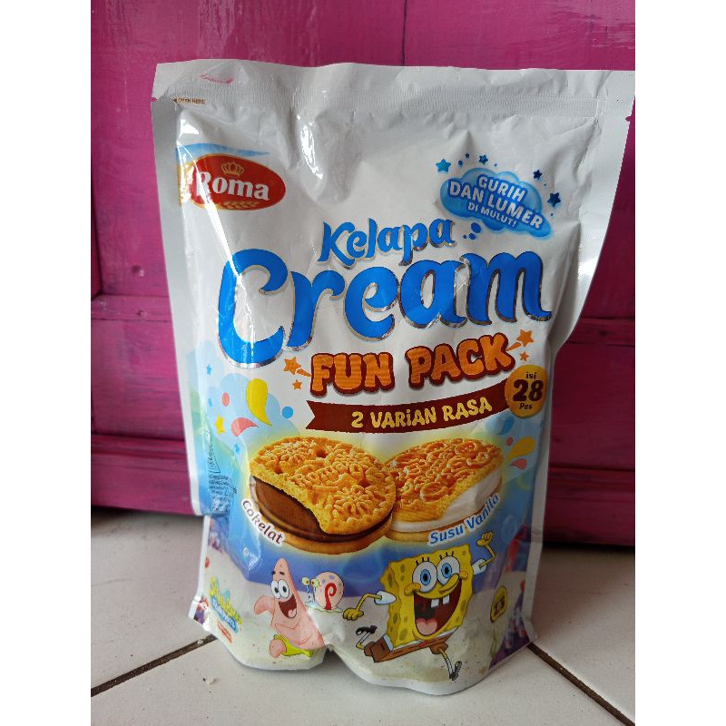 

kue lebaran,Roma cream susu vanila,roma creamy coklat, Roma fun pack