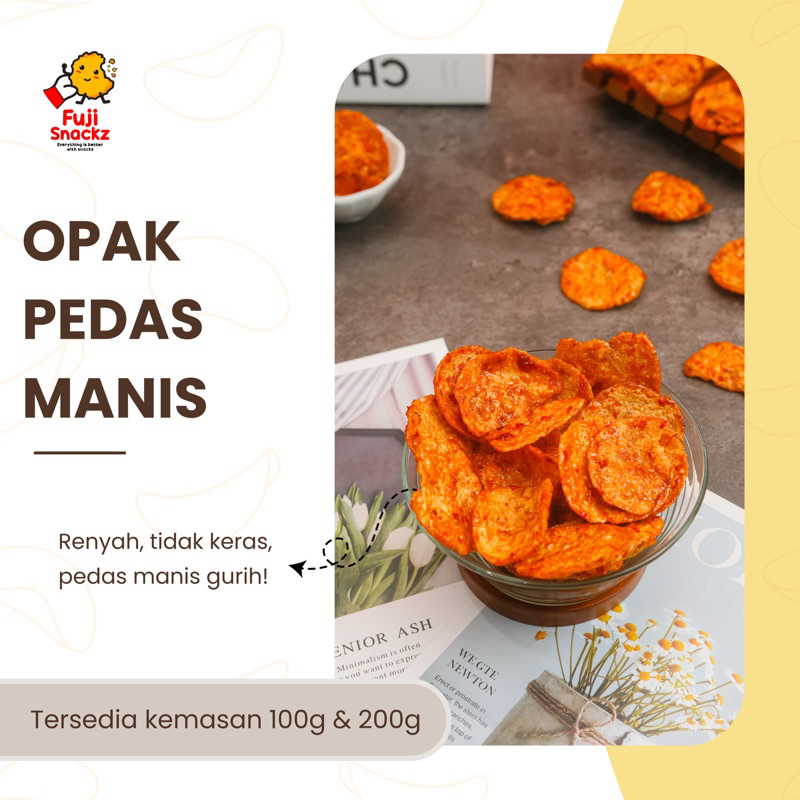 

Keripik Opak Pedas Manis homemade